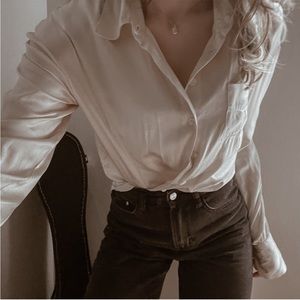 Et Vous ☕️ Vintage Silk Button Down Shirt